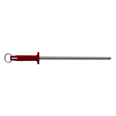 Image of Starrett Sharpening Steel Fine finish 12&quot; (300mm) Red Handle BKR408 12