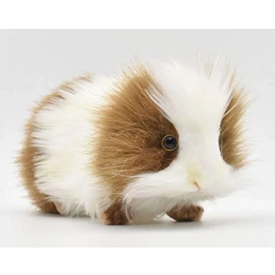 Image of Brown/White Guinea Pig/Guineapig Plush Soft Toy by Hansa 3735 19cm.