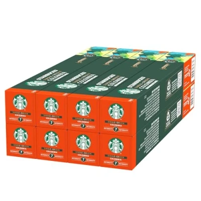 Image of STARBUCKS Single Origin Colombia by Nespresso, Medium Roast, Coffee Capsules 8 x 10 (80 Capsules)