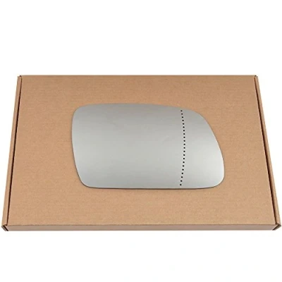 Image of Less4spares Wing Mirror Glass Right Compatible with Peugeot 407 2004 2009 STICK ON Driver Off Side Blind Spot