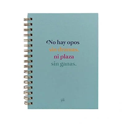 Image of UO A5 Notebook No Opel Without Drama Hardcover 200 Pages Polka Dot Spiral Bound (15 x 22 cm)