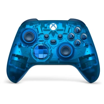 Image of Xbox Microsoft Wireless Controller Sky Cipher Special Edition &amp; Bluetooth Connectivity New Hybrid D Pad Share Button Featuring Textured Grip Easily Pair Switch Between