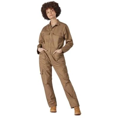 Image of Dickies Coveralls for Women, Everyday Coveralls, Soft Touch, Khaki, XS