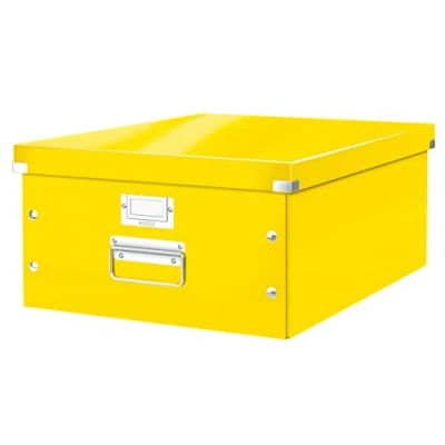 Image of Leitz A3 Storage Box, Click and Store Range 60450016 Large, Yellow