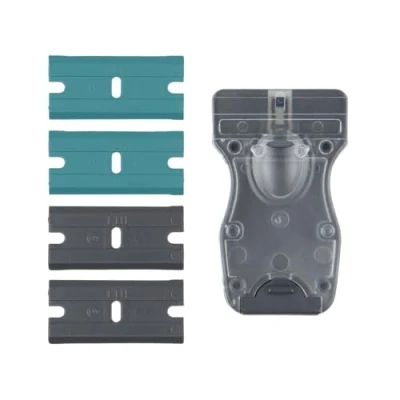Image of wolfcraft Scraper with Plastic Blades I 4287000 for Cleaning Delicate Surfaces