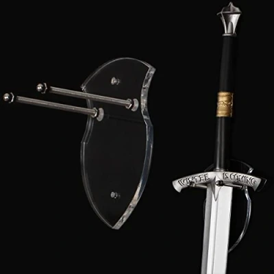 Image of WANLIAN wall mounted sword rack hook display single vertical general (Transparent 1 pack)