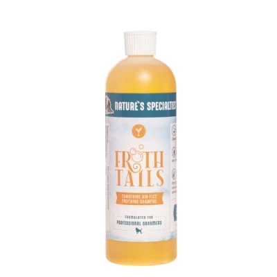 Image of Nature&#039;s Specialties Froth Tails Tangerine Gin Fizz Dog Shampoo Highly Concentrated Conditioning for Dogs &amp; Cats Deep Cleans Moisturises Long Lasting Fragrance, 3.8 Litre