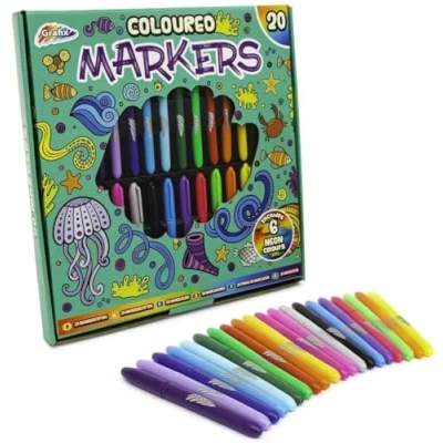 Image of RMS Grafix Neon Markers 20 Pack