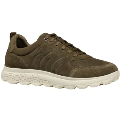 Image of Geox Men&#039;s U Spherica B Sneaker, Military, 8 UK