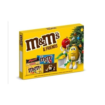 Image of M&amp;M&#039;s &amp; Friends Chocolate Christmas Selection Box 139g