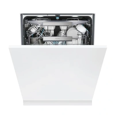 Image of Haier XS 4A4M4PB 80 I Pro Shine Series 6 Integrated Dishwasher, 14 place Setting, Black Bezel, A Rated