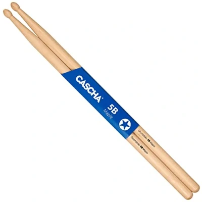 Image of Cascha Drumsticks 5B Maple 12 Pairs of Drum Sticks