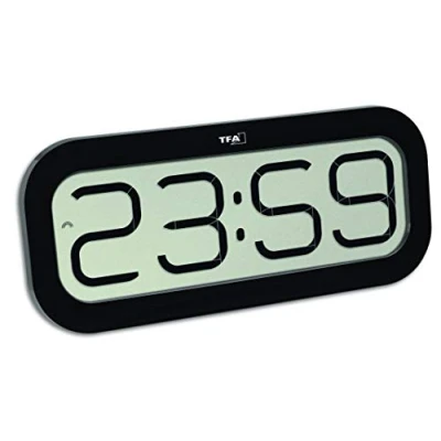 Image of TFA Dostmann Carillon Bimbam Clock 5 Different Sounds of Cat 60.4514 (Black)