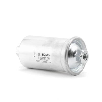 Image of 25055121, 90542540 Fuel Filter BOSCH 0 450 905 021 In Line VOLKSWAGEN: GOLF 1, 1 Cabriolet, Scirocco II, FIAT: Ducato II Platform/Chassis