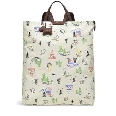 Image of RADLEY London Apres Responsible Medium Ziptop Backpack for Women in Natural BCI Coated Canvas