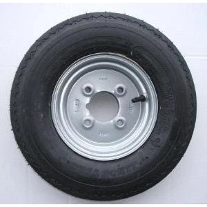 Image of leisure MART 4.80/4.00 x 8 inch trailer wheel and tyre with 6 ply 4 PCD (NOT SUITABLE FOR ERDE TRAILERS) Pt no. LMX298