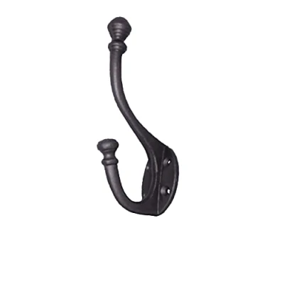 Image of HomeHarmony® Antique Style Cast Iron Wall Mounted Double Coat Hooks available in 5 Designs (1661)