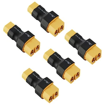 Image of LinsyRC 5 Pack XT30 Plug Male Connector to XT60 Female no wire Adapter for RC Battery Drone FPV