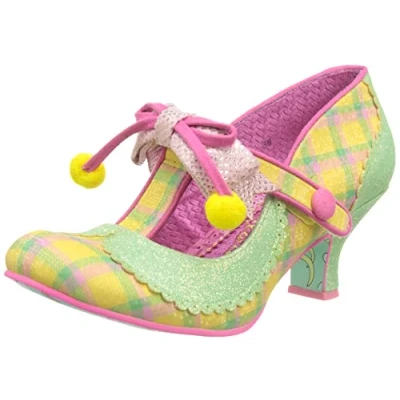 Image of Irregular Choice Women&#039;s Charming Chum Pump, Mint Yellow, 7.5 UK