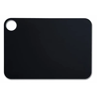 Image of ARCOS Cutting Board with Hole Hanger, Smooth Surface for Chopping Food in Cellulose Fibre and Resin, Professional Meat Vegetable Utensil, Serving Board, Color Black, 330 x 230 mm