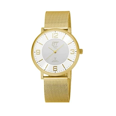 Image of ETT Eco Tech Time Wireless Solar Men&#039;s Watch Analogue with Stainless Steel Strap EGS 11471 11M