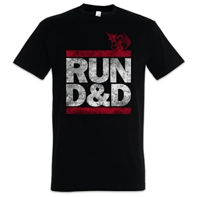 Image of Urban Backwoods Run D&amp;D Men T Shirt Black Size 3XL