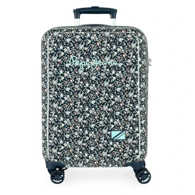 Image of Pepe Jeans Alenka School Backpack, Blue, Adjustable Shoulder Straps for Comfortable Carry, Various Compartments, Joumma Bags, 55x38x20 cms, Denim Suitcase