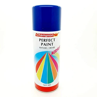 Image of Navy Blue Spray Paint Aerosol Auto Car Primer Matt Gloss Metallic Wood Metal Plastic