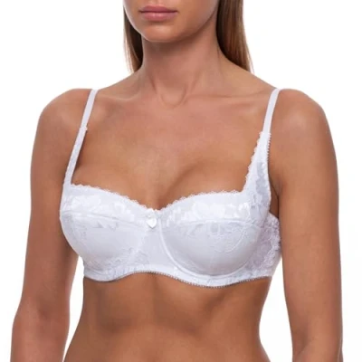 Image of frugue Push Up Balcony Sexy Lace Lift Bra White 36 D