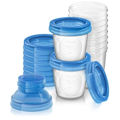 Image of Philips Avent SCF618/10 Reusable Breast Milk Storage Cups Pack of 10