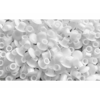 Image of M5/5mm DRILL HOLE COVER CAPS BLANKING FURNITURE KITCHEN CABINET SHELF (White, Pack of 40)