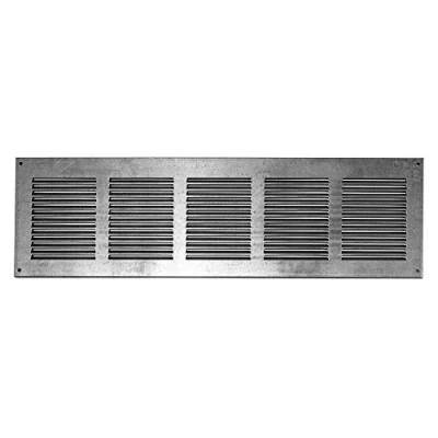 Image of 500x150mm / 20x6&quot; inch Galvanised Metal Air Vent Grille Cover with Insect Mesh Ventilation