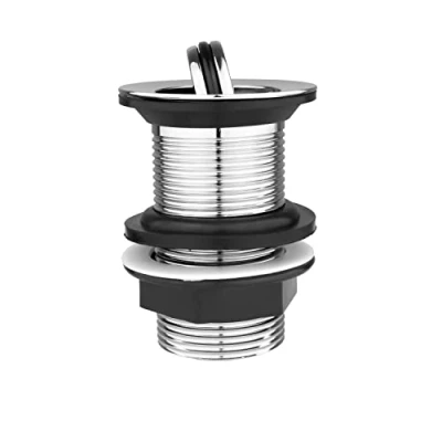 Image of Xcel Home Unslotted Chrome Flip Basin Waste Replacement Brass Sink Plug