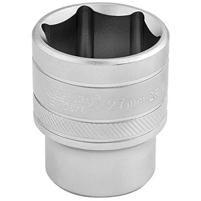 Image of Draper 6 Point Metric Socket, 1/2&quot; Sq. Dr., 27mm