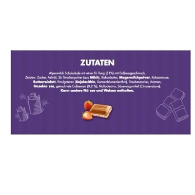 Image of MILKA Strawberry, 20 Chocolate Bars with Each 100g Tasty And Twisty Treat Gift Hamper For Birthday,Christmas Sold By Kidzbuzz