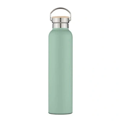 Image of Tower 750ml Stainless Steel Bottle with Bamboo Lid Mint