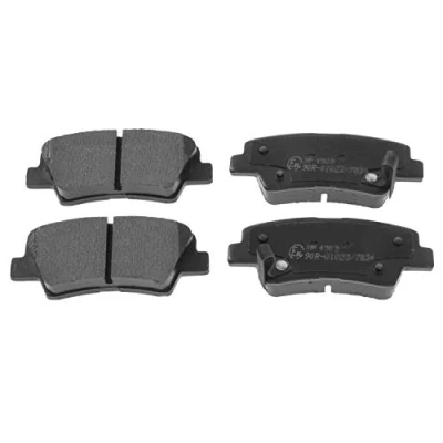 Image of 583022KA10 Brake pad set FEBI BILSTEIN 116336 Rear Axle with acoustic wear warning KIA: Soul I