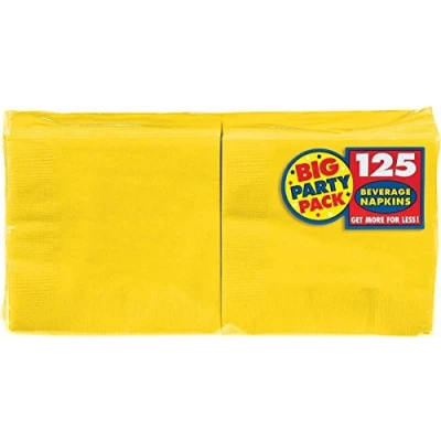 Image of Amscan Napkin, Sunshine Yellow, One Size