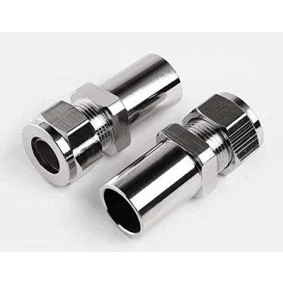 Image of Manissa 15mm to 8mm Radiator &amp; Towel Rail Valve Pipe Reducer (Pair) 1/2&quot; Compression Fit