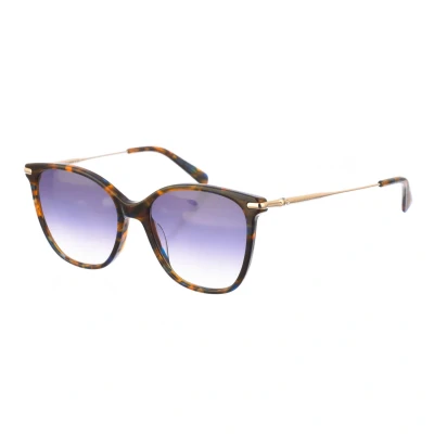 Image of Longchamp LO660S WoMens Butterfly Shaped Acetate Sunglasses Brown One Size