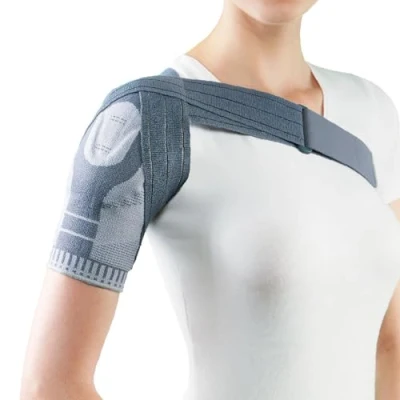 Image of OPPO AccuTex Breathable Shoulder Support for rotator cuff &amp; tendon injury, dislocation, instability, arthritis, strain, pain relief (Medium)