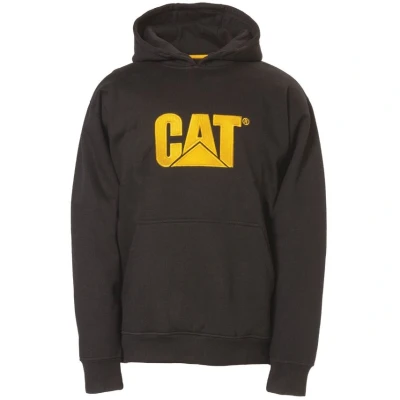 Image of CAT Men&#039;s Caterpillar Trademark Hooded Sweatshirt, Black, XL