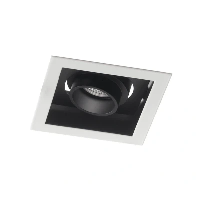 Image of Apollo Integrated LED Recessed Downlight Adjustable, White Black, 3000K