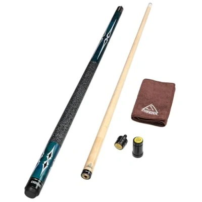 Image of CUESOUL 58 Inch 19 Oz 1/2 Jointed Maple Billiard Pool Cue (CSTB003U)