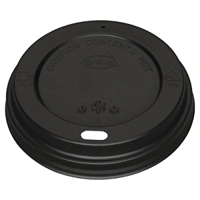 Image of 1000X Fiesta Black Lid for Coffee Cups 12 16oz / Commercial Restaurant Cafe Shop Retail