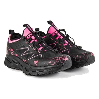 Image of ROCK EXPERIENCE REUF00392 CROSS ROADS Hiking shoe Female 0208 Caviar + 2133 Knockout Pink UK 6