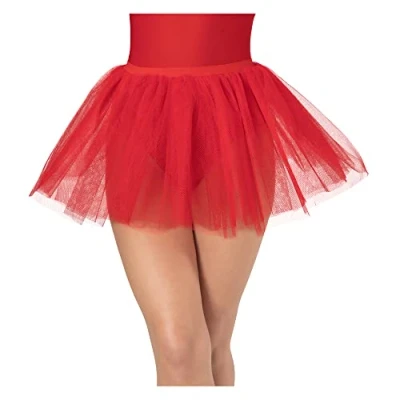 Image of Wicked Costumes Clubbing Tutu 3 Layer Fancy Dress Accessory Red