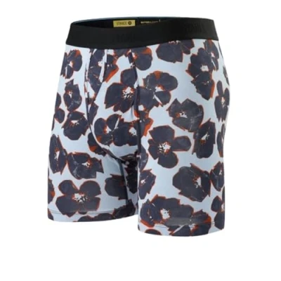 Image of Stance Pedlz Fallin Men&#039;s Boxer Briefs Butterblend Soft Blue Multi Floral Patterned Shorts Underwear Medium