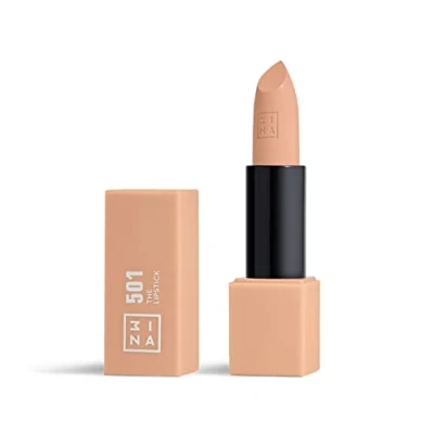 Image of 3INA MAKEUP the Lipstick 501 Cream with Vitamin E &amp; Shea Butter to Nourish Lips Long Lasting Lip Colour Matte Finish and Creamy Texture Vegan Cruelty Free