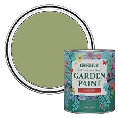 Image of Rust Oleum Green Mould Resistant Garden Paint In Gloss Finish Familiar Ground 750ml